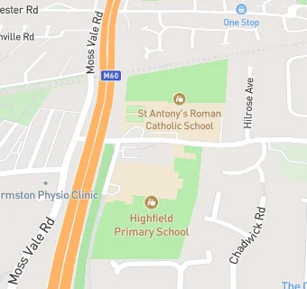 map for Highfield Primary