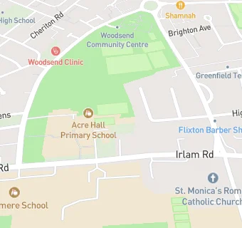 map for Acre Hall Primary School