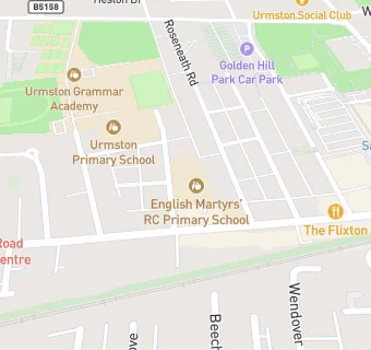 map for English Martyrs' RC Primary School