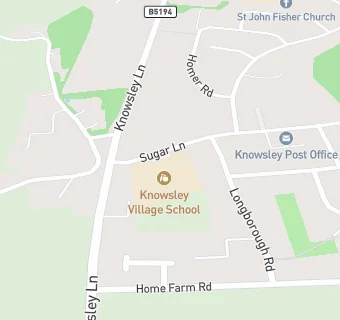 map for Knowsley Village School