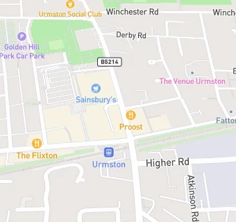 map for Urmston Conservartive Club