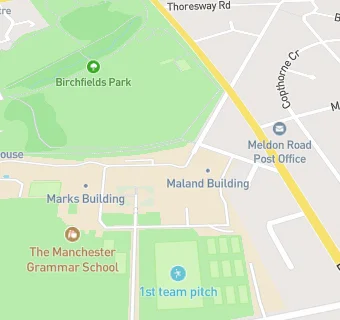 map for The Manchester Grammar School