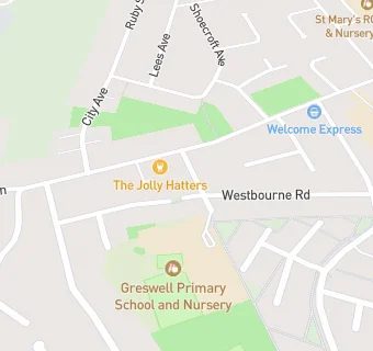 map for Waterfall Elior At Greswell Primary School (Infants)