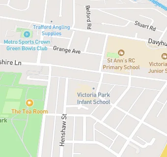 map for Victoria Park Infant School