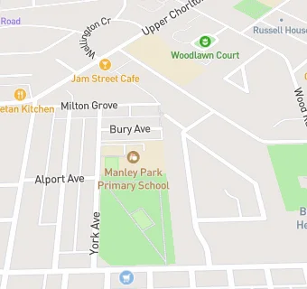 map for Manley Park Infant School