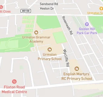 map for Urmston Junior School