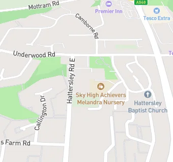 map for Hattersley Group Practice