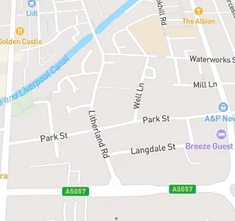 map for Park Street Surgery