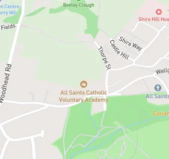 map for All Saints Catholic Voluntary Academy