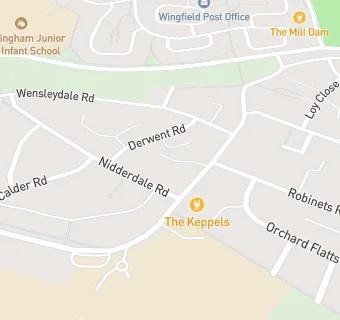 map for Wingfield Pre-School at Wingfield Young Peoples Centre