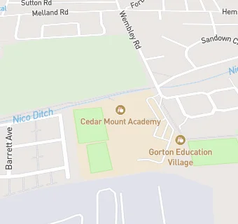 map for Melland High School