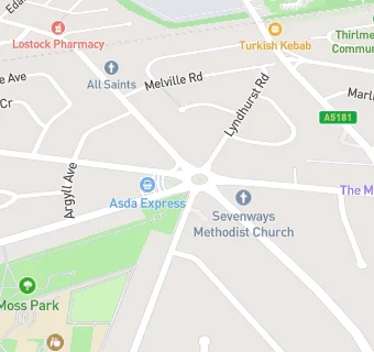 map for Sevenways Asda on the Move