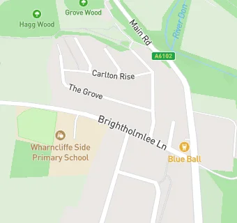 map for Wharncliffe Side Chinese Take-Away