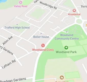 map for Woodsend Clinic