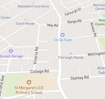 map for The Whalley Range Dental Practice