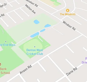 map for Denton West Cricket Club