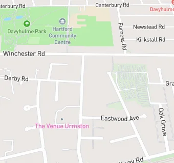 map for Urmston Masonic Hall