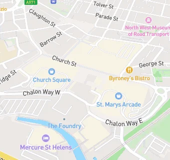 map for St Helens Parish Church