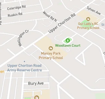 map for Manley Park Primary School