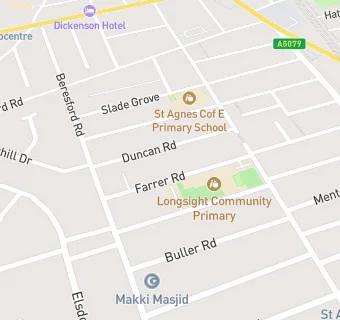 map for Sure Start Longsight