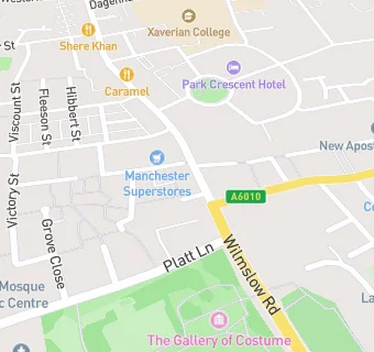 map for Wilmslow Road Medical Centre