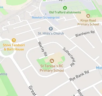 map for St Teresa's After School Club