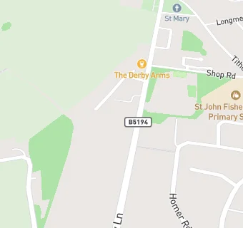 map for Derby Arms Hotel