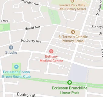 map for Bethany Medical Centre