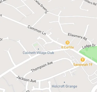 map for Culcheth Village Club