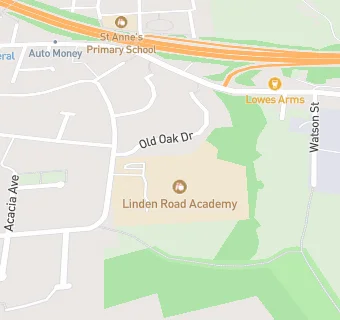 map for Linden Road Primary School and Hearing Impaired Resource Base