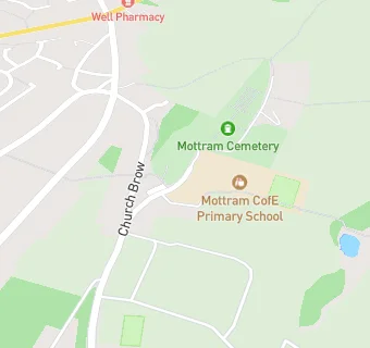 map for Mottram CofE Primary School