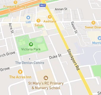 map for Victoria Park Community Centre