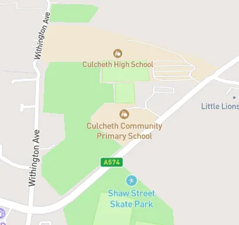 map for Culcheth Community Primary School