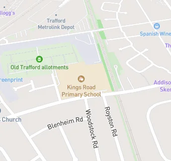 map for Kings Road Primary School