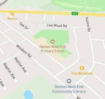 map for Denton West End Primary School