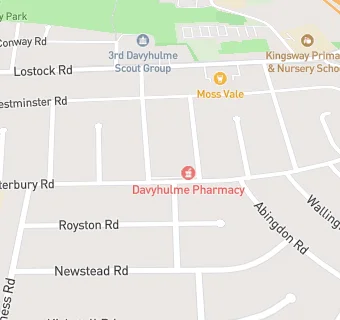 map for Davyhulme Pharmacy