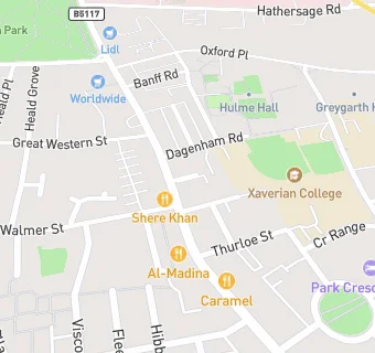 map for Premier Curry Mile