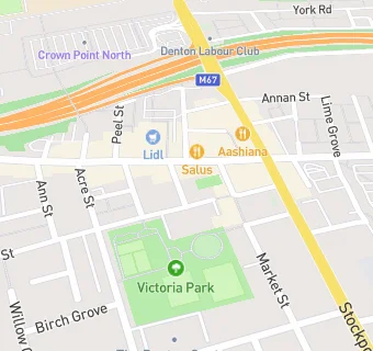 map for Denton Liberal Club