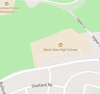 map for Hutchinson Catering Ltd at Bank View High School