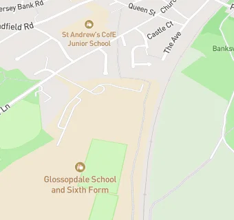 map for Glossopdale School and Sixth Form