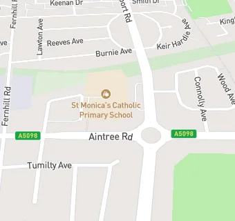 map for St Monica's Catholic Primary School