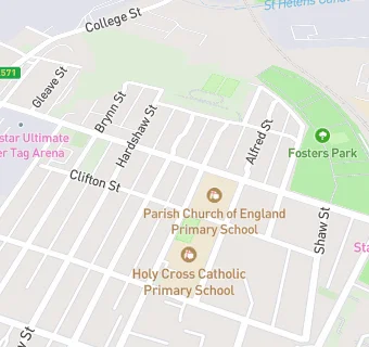 map for Parish Church Primary School