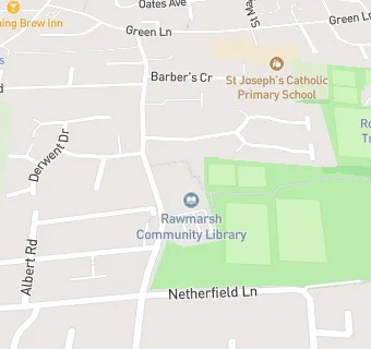 map for Rawmarsh Health Centre, Rawmarsh Customer Services Centre