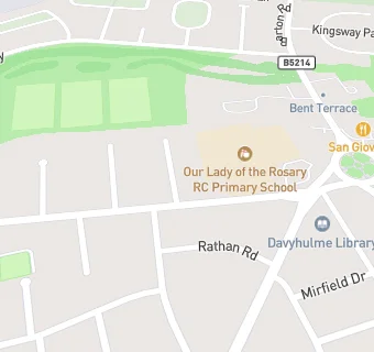 map for Our Lady of the Rosary RC Primary School