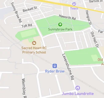 map for Sacred Heart RC Primary School