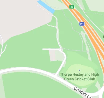 map for Thorpe Hesley and High Green Cricket Club