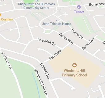 map for Windmill Hill Junior School