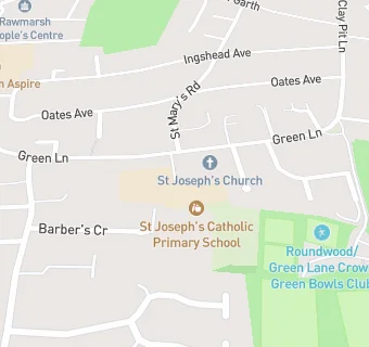 map for St Joseph's Catholic Primary School