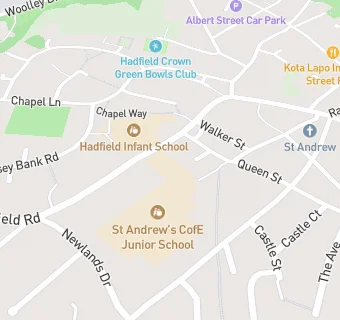 map for St Andrew's CofE Junior School