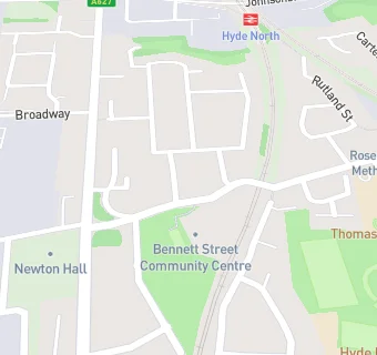 map for Hyde Youth And Community Centre